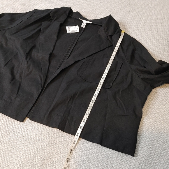 ADDITION Elle Linen Blend Jacket Size 24 - Picture 11 of 11